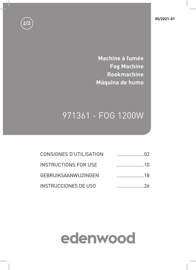 Electro Depot Edenwood FOG 1200W Instructions for use