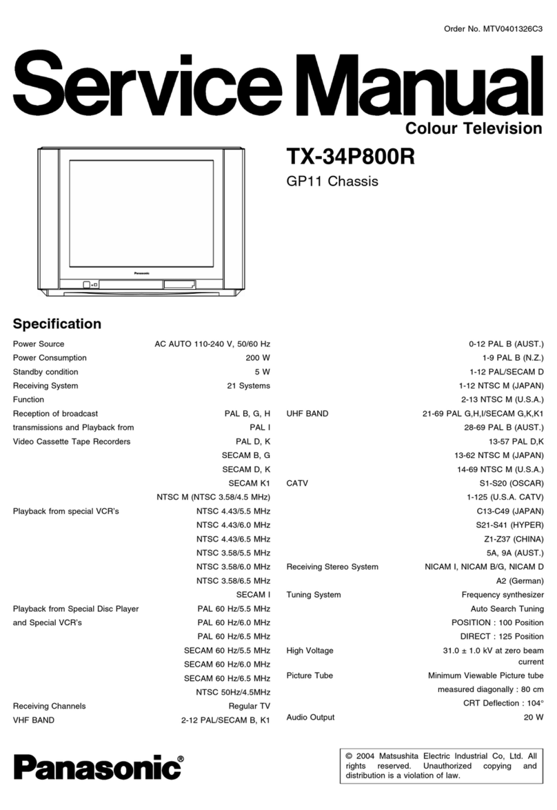 Panasonic TX-34P800R User manual