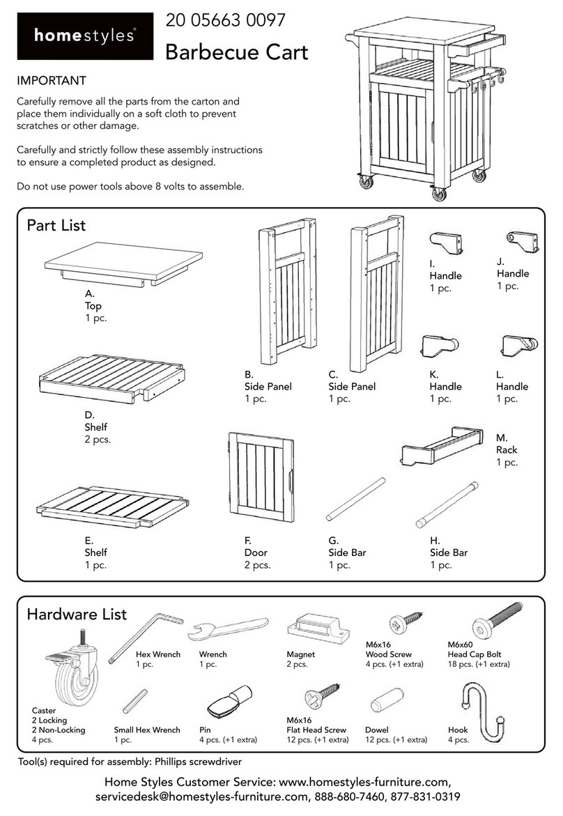 Home Styles Maho 20 05663 0097 quick start guide