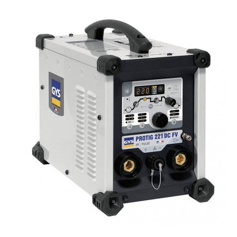 GYS PROTIG 221 DC FV operating manual