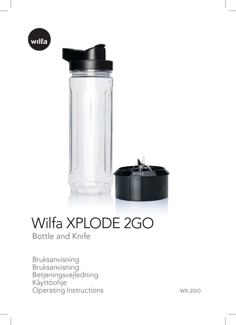 Wilfa Wilfa XPLODE 2GO WX-2GO User manual