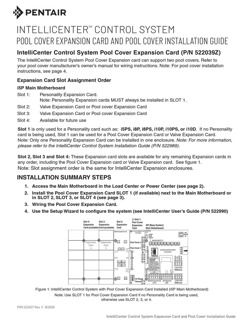 Pentair IntelliCenter 522039Z User manual