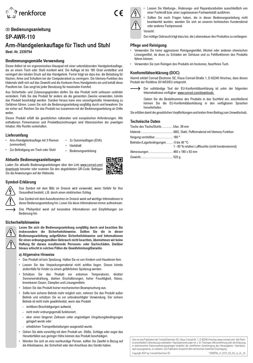 Renkforce SP-AWR-110 operating instructions