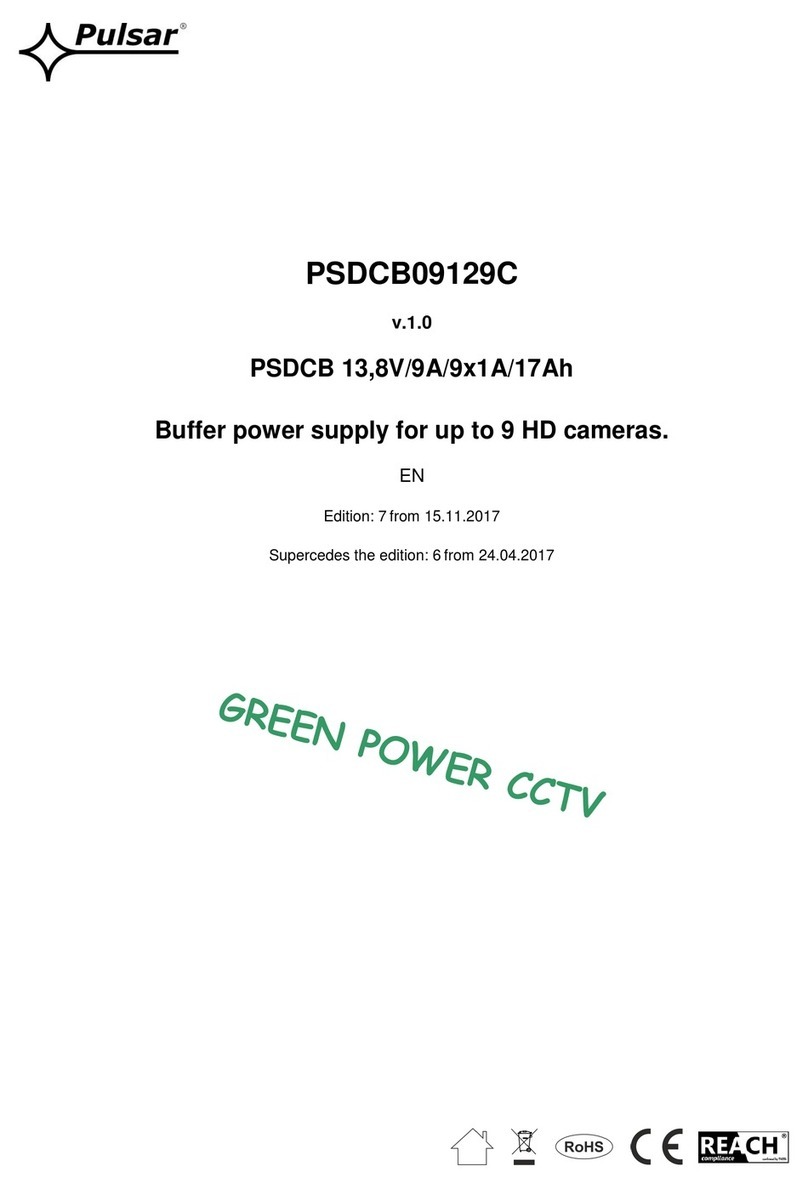 Pulsar PSDCB09129C User manual