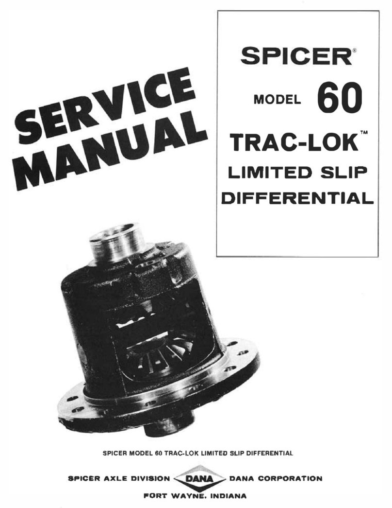 DANA TRAC-LOK 60 User manual
