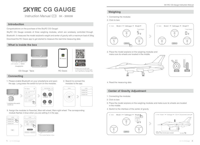Skyrc CG GAUGE instruction manual Skyrc CG GAUGE instruction manual