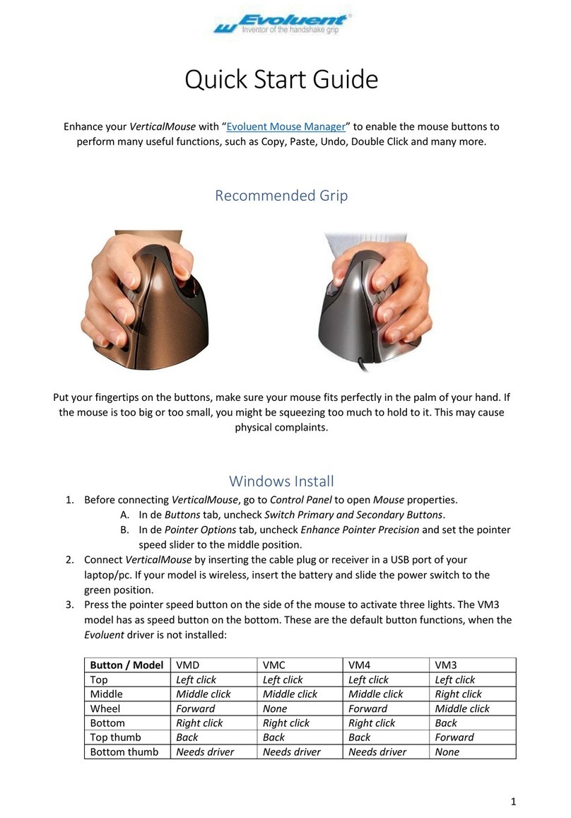 Evoluent VerticalMouse VMD quick start guide