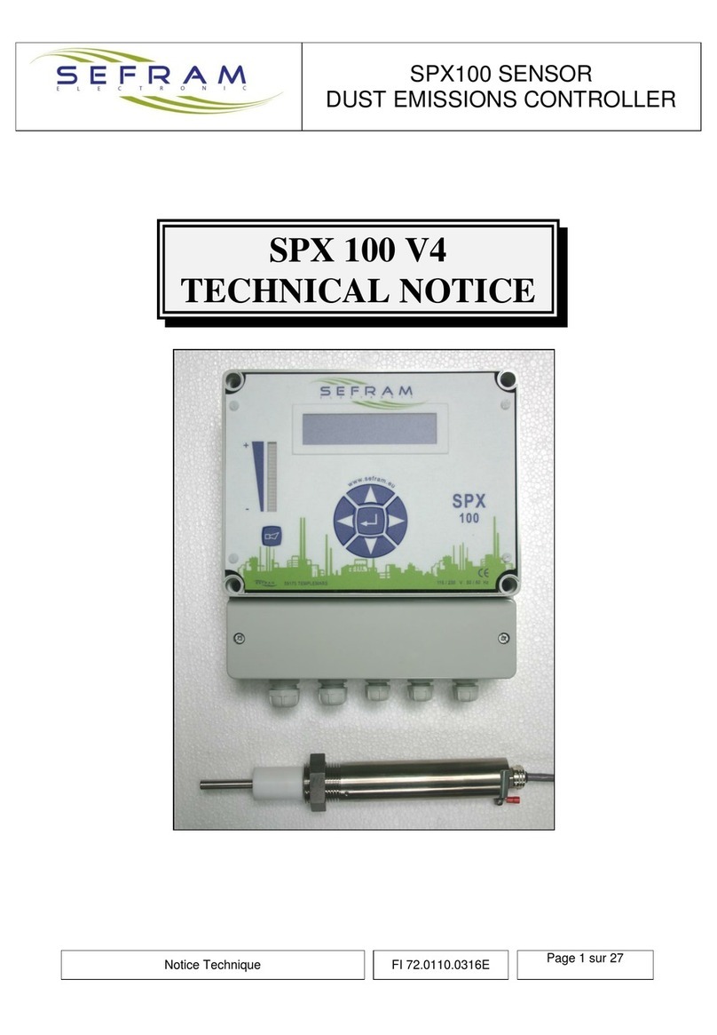 SEFRAM SPX100 User manual