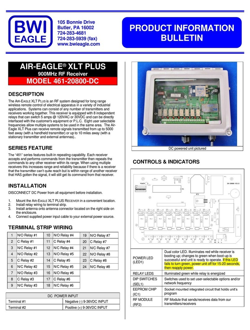 BWI Eagle AIR-EAGLE XLT PLUS Product information bulletin BWI Eagle AIR-EAGLE XLT PLUS Product information bulletin