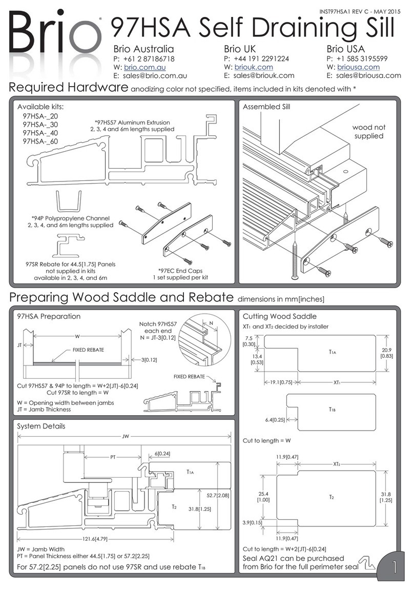 BRIO 97HSA User manual