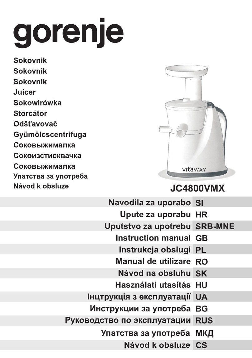 Gorenje JC4800VMX instruction manual