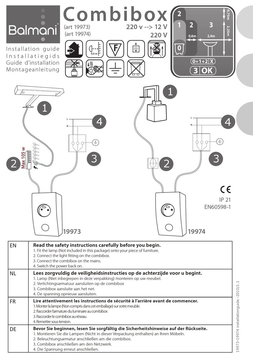 Balmani Combibox 19973 installation guide