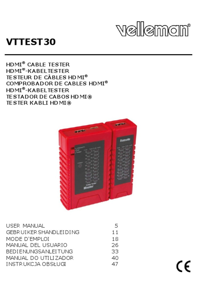 Velleman VTTEST30 user manual