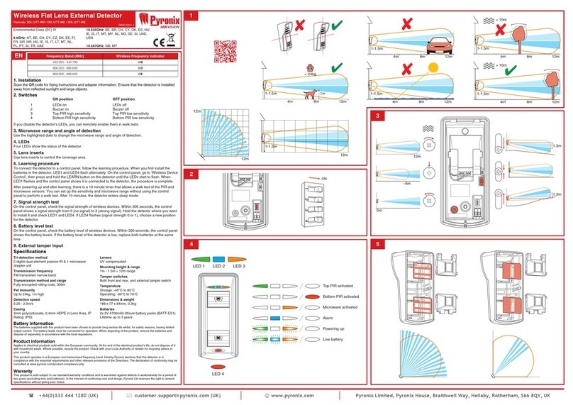 Pyronix XDL12TT-WB User manual