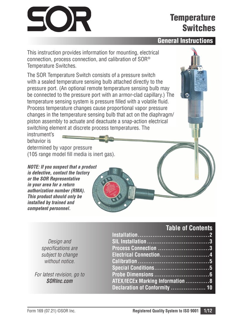 SOR GI169 Instruction manual