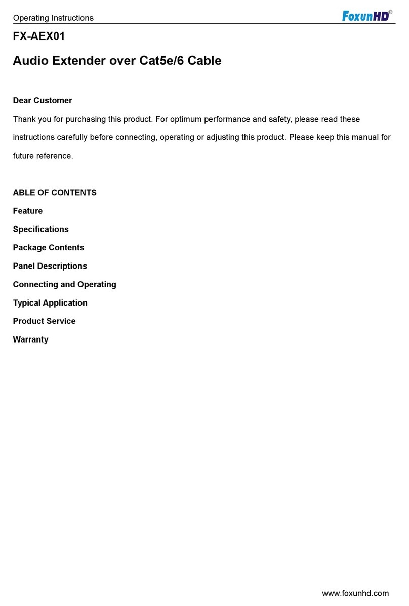 foxunhd FX-AEX01 User manual
