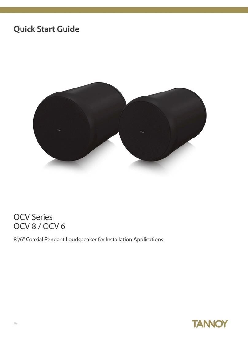 Tannoy OCV Series User manual