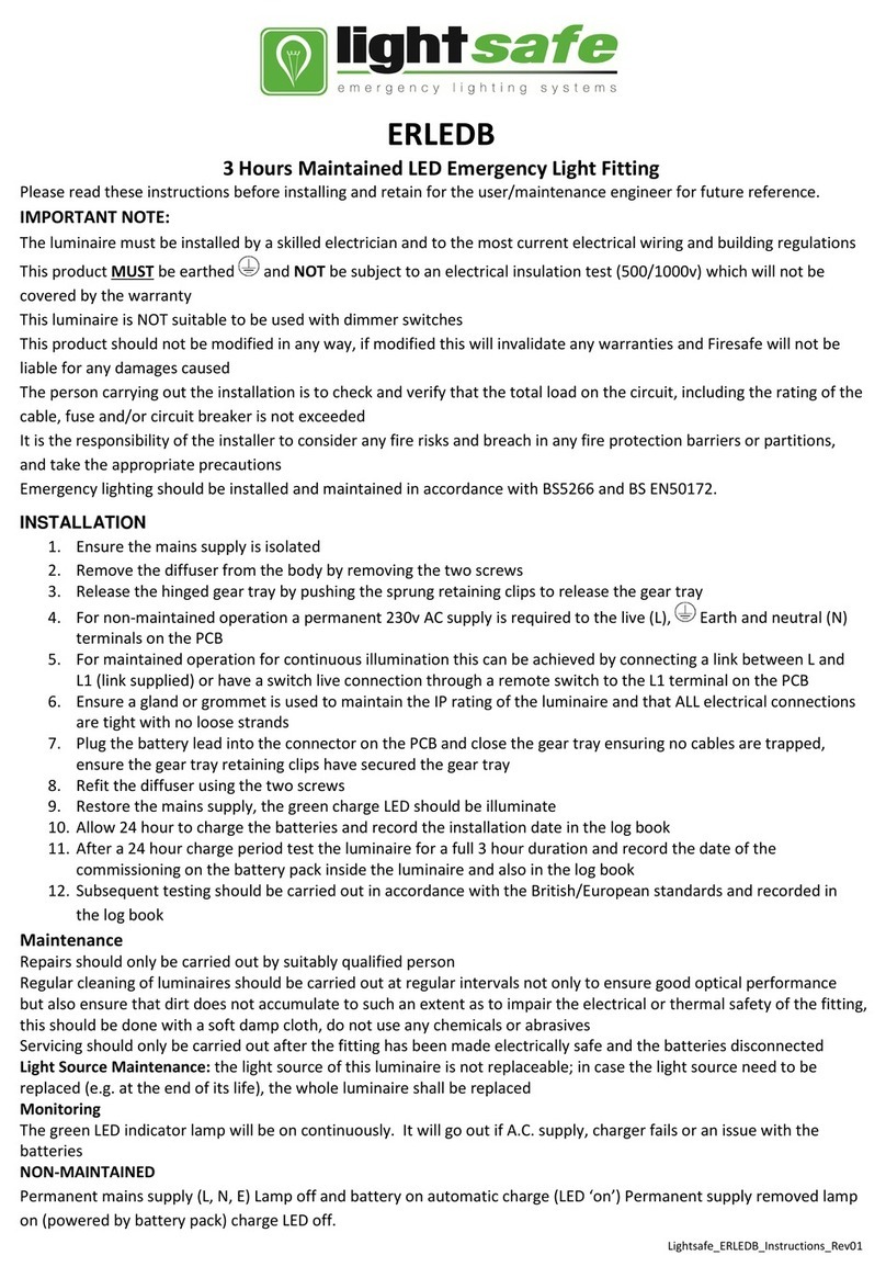 LIGHTSAFE ERLEDB User manual