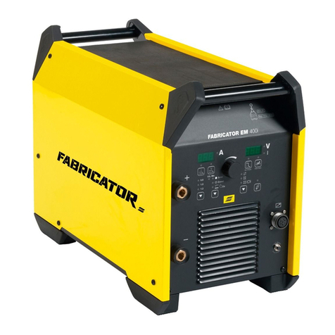ESAB Fabricator EM 400i User manual
