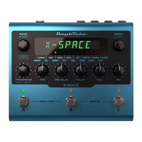 IK Multimedia AmpliTube X-SPACE User manual IK Multimedia AmpliTube X-SPACE User manual