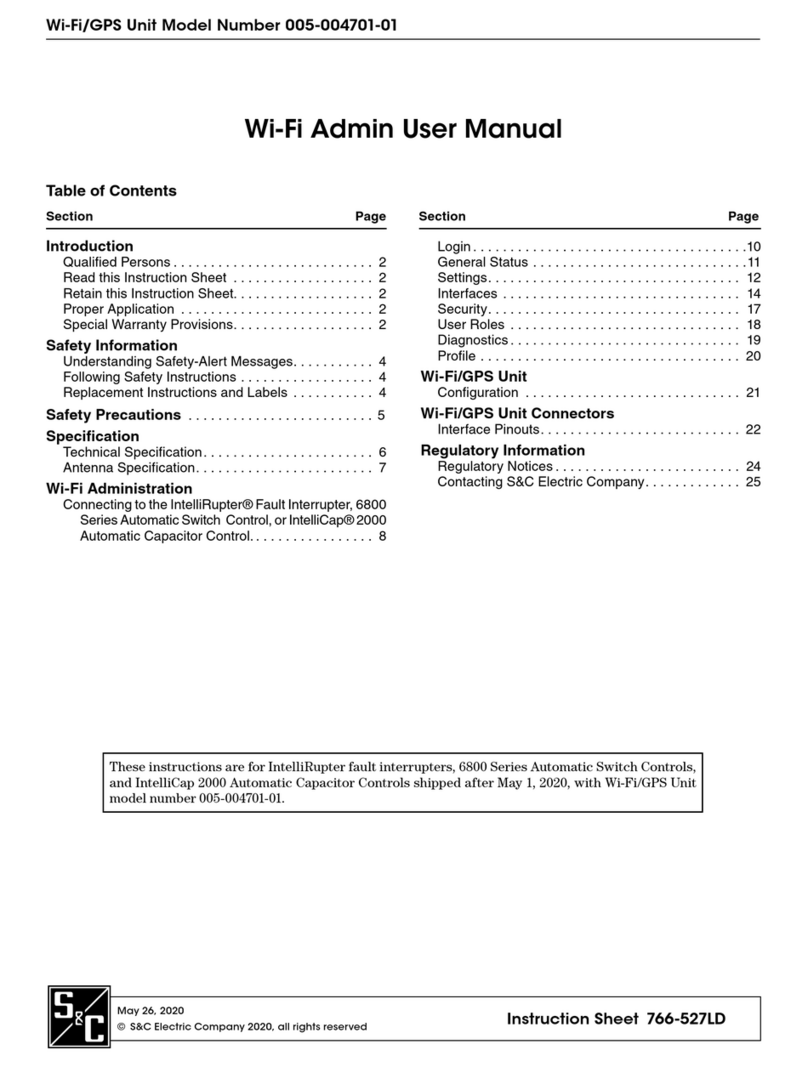 S&C 005-004701-01 User manual