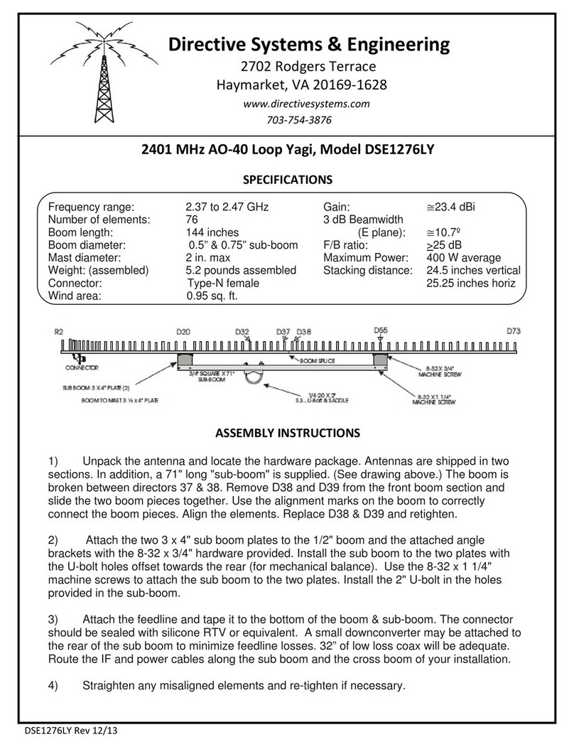 Directive Systems & Engineering DSE1276LY User manual