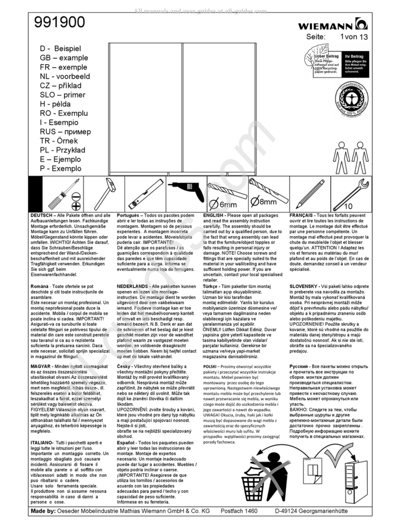 WIEMANN 991900 quick start guide