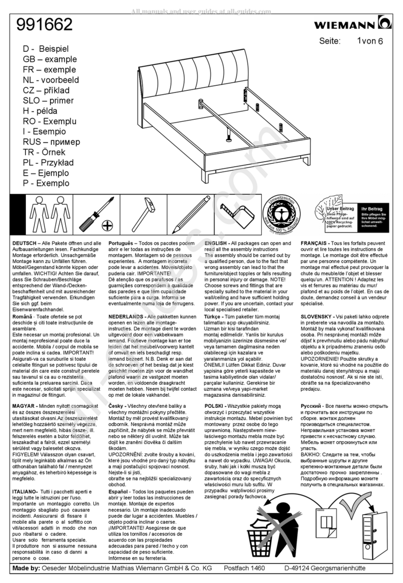 WIEMANN 991799 User manual
