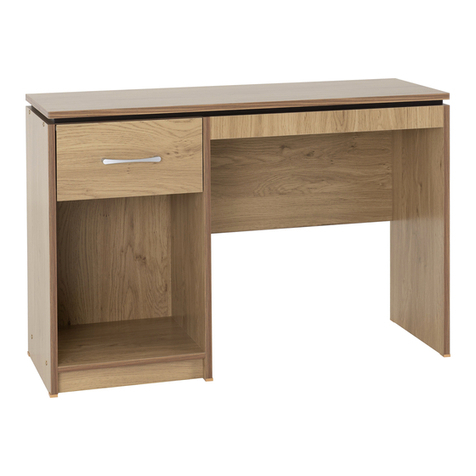 Seconique CHARLES COMPUTER DESK Assembly instructions