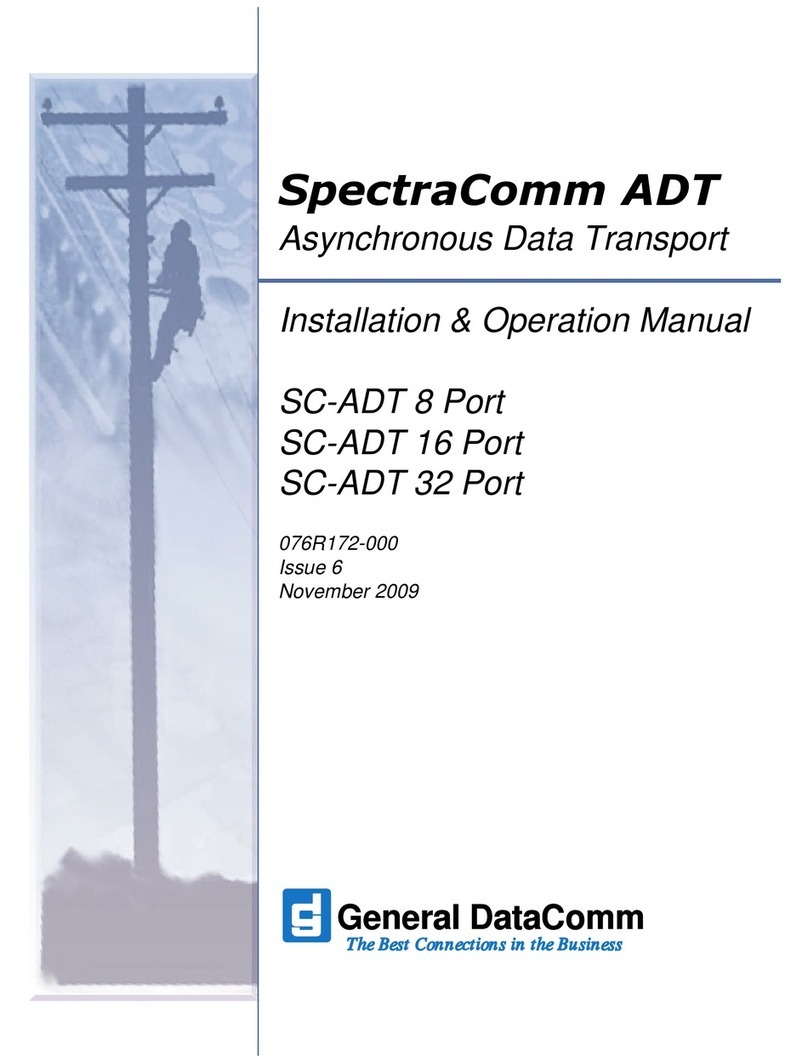 General DataComm SC-ADT 8 Port User manual