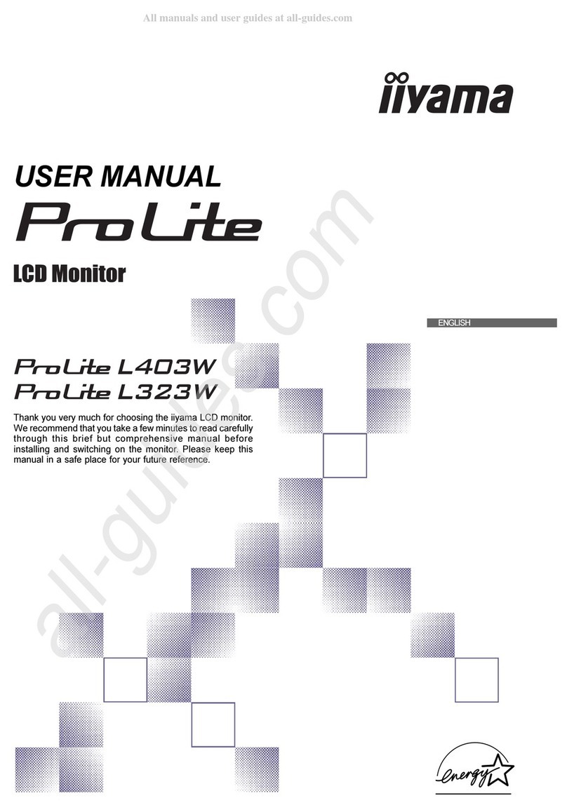 Iiyama ProLite L403W User manual
