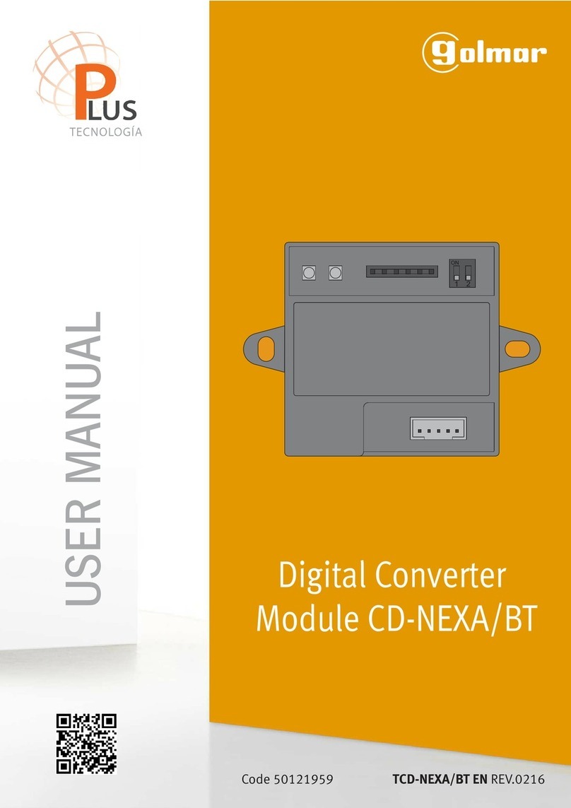 golmar CD-NEXA/BT user manual