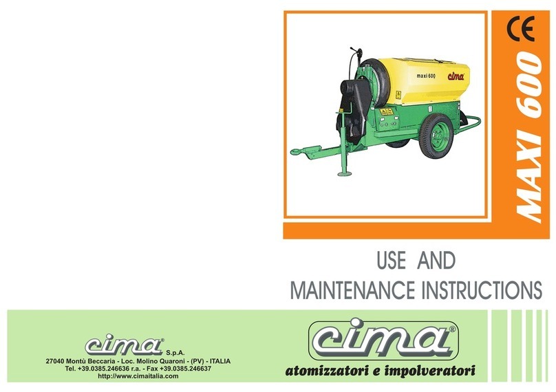 Cima MAXI 600 Use and maintenance instructions Cima MAXI 600 Use and maintenance instructions