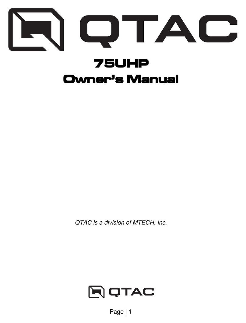 M-tech QTAC 75UHP owner's manual