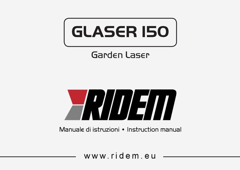 Ridem GLASER 150 instruction manual
