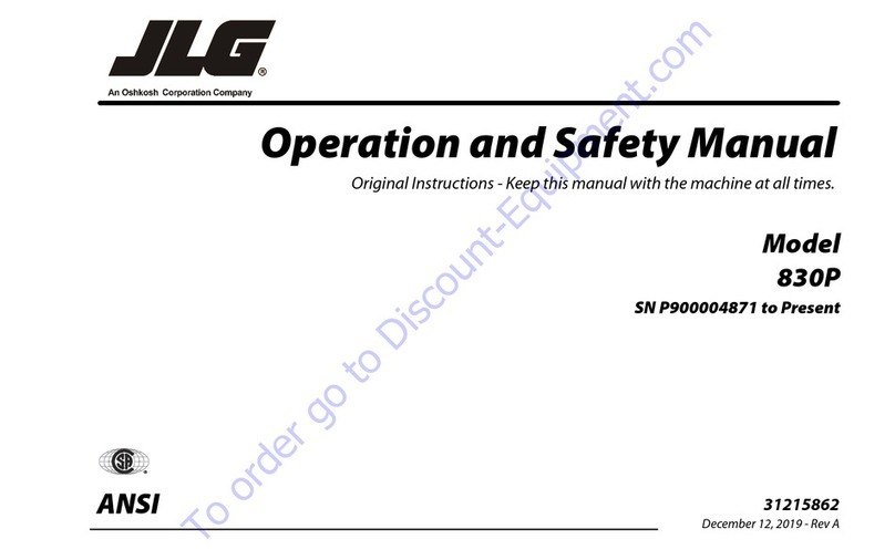 Oshkosh Corporation JLG 830P Use and care manual
