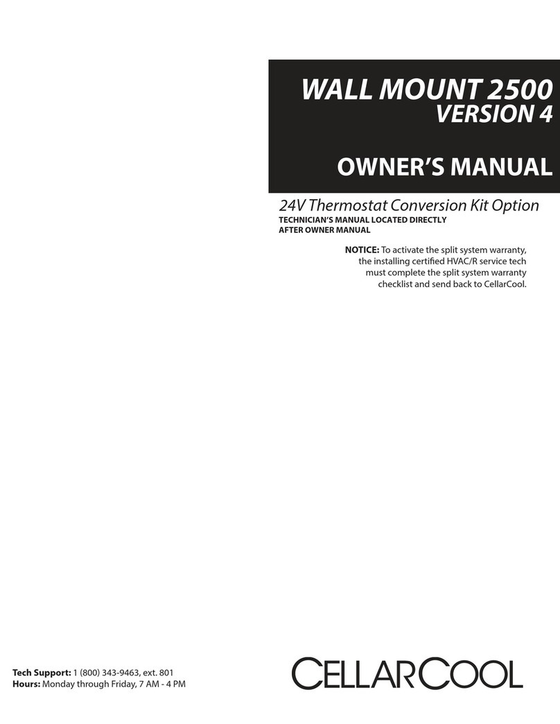 Cellar Cool WM 2500 owner's manual
