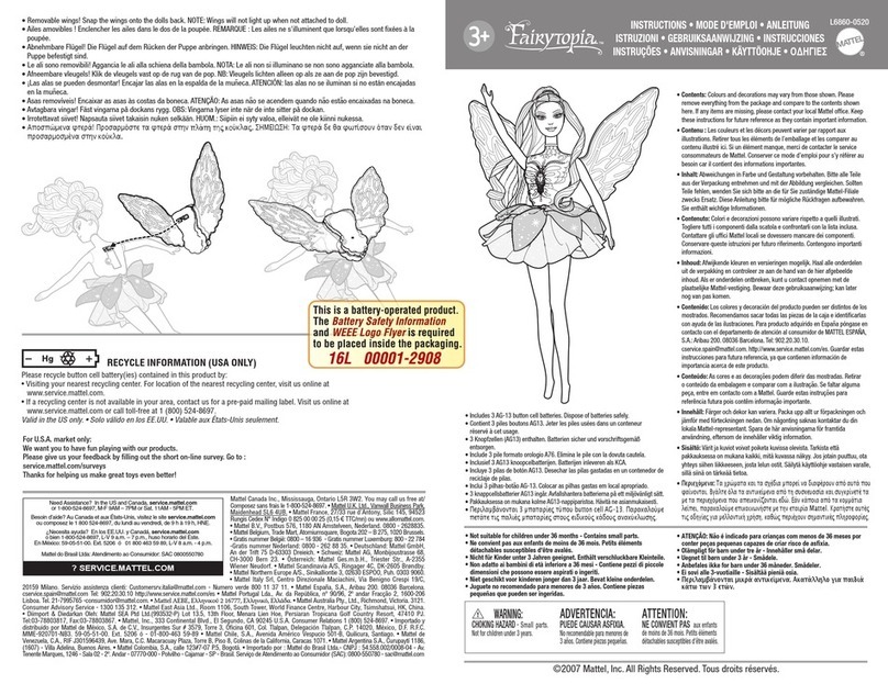 Mattel Fairytoria L6860 User manual