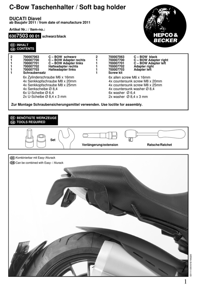 hepco & becker C-Bow 6307503 00 01 User manual