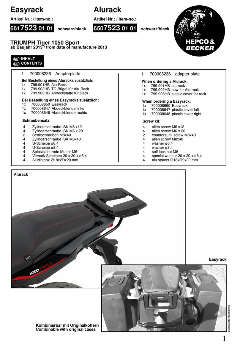 hepco & becker Easyrack 6617523 01 01 User manual
