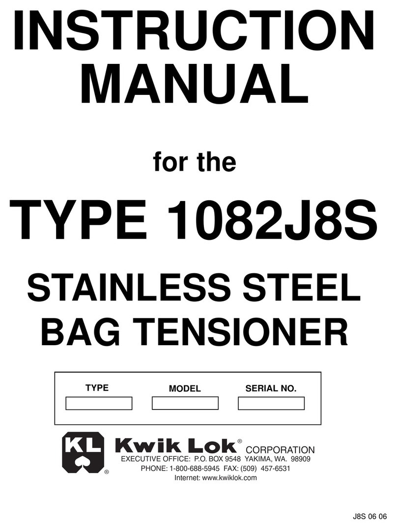 Kwik Lok 1082J8S instruction manual