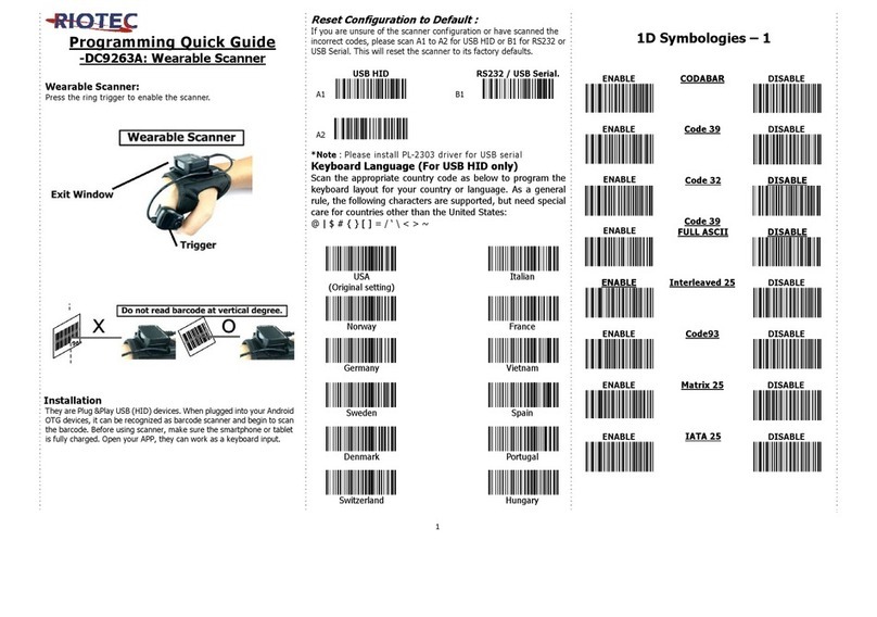 RIOTEC DC9263A User manual