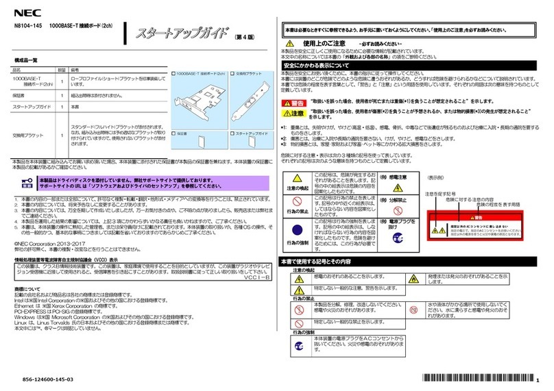 NEC 1000BASE-T User guide