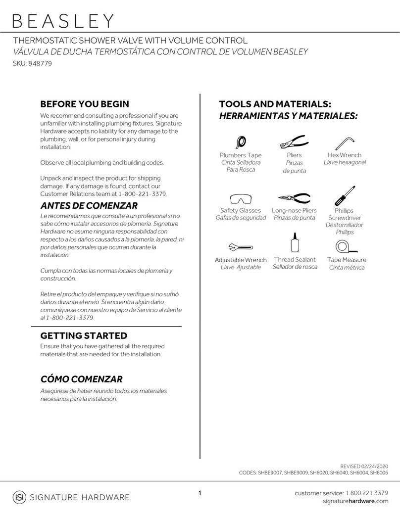 Signature Hardware BEASLEY 948779 User manual