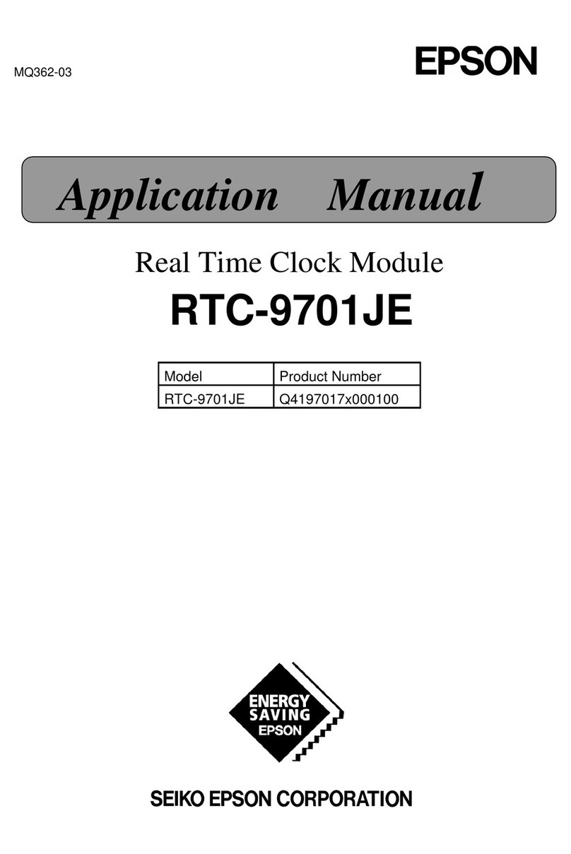 Epson RTC-9701JE Instructions for use