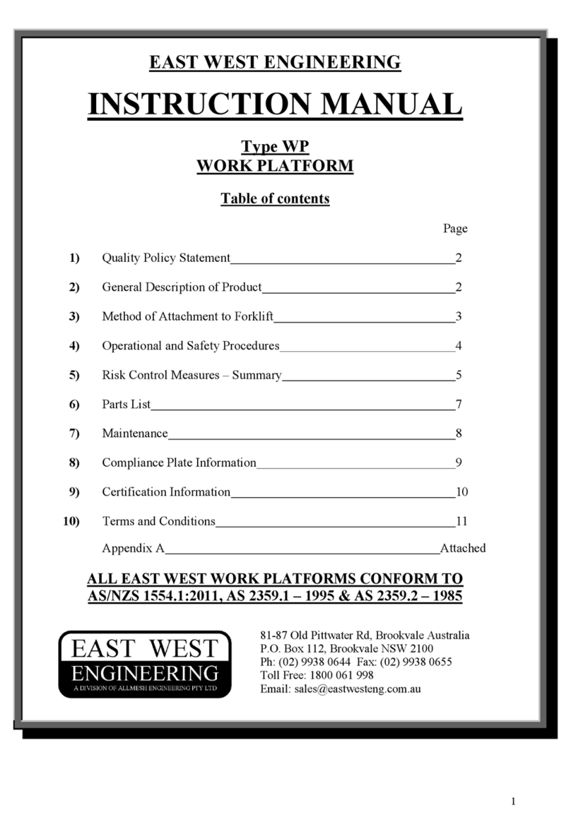 East West Engineering WP instruction manual