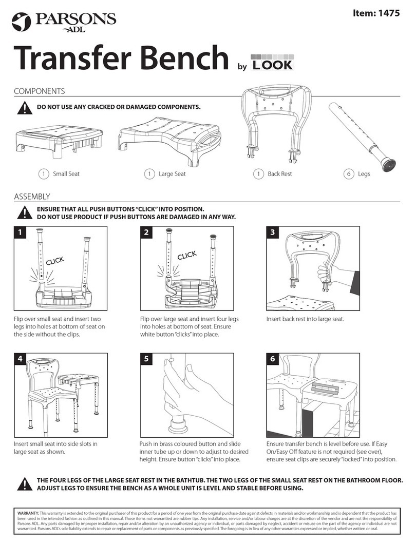 PARSONS ADL LOOK 1475 quick start guide