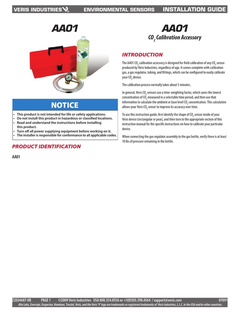 Veris Industries AA01 installation guide