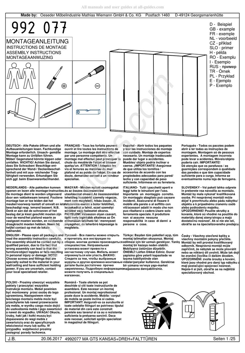 WIEMANN 992 077 Assembly instructions WIEMANN 992 077 Assembly instructions
