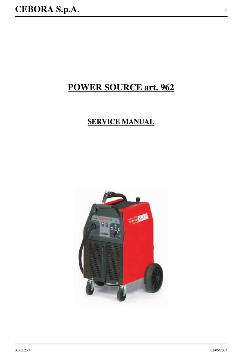 Cebora 962 User manual